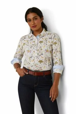 Ariat Tomales Hemd, Creme