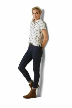 Ariat Popular Store 19 Ariat Cloverdale Polo-Shirt, Creme