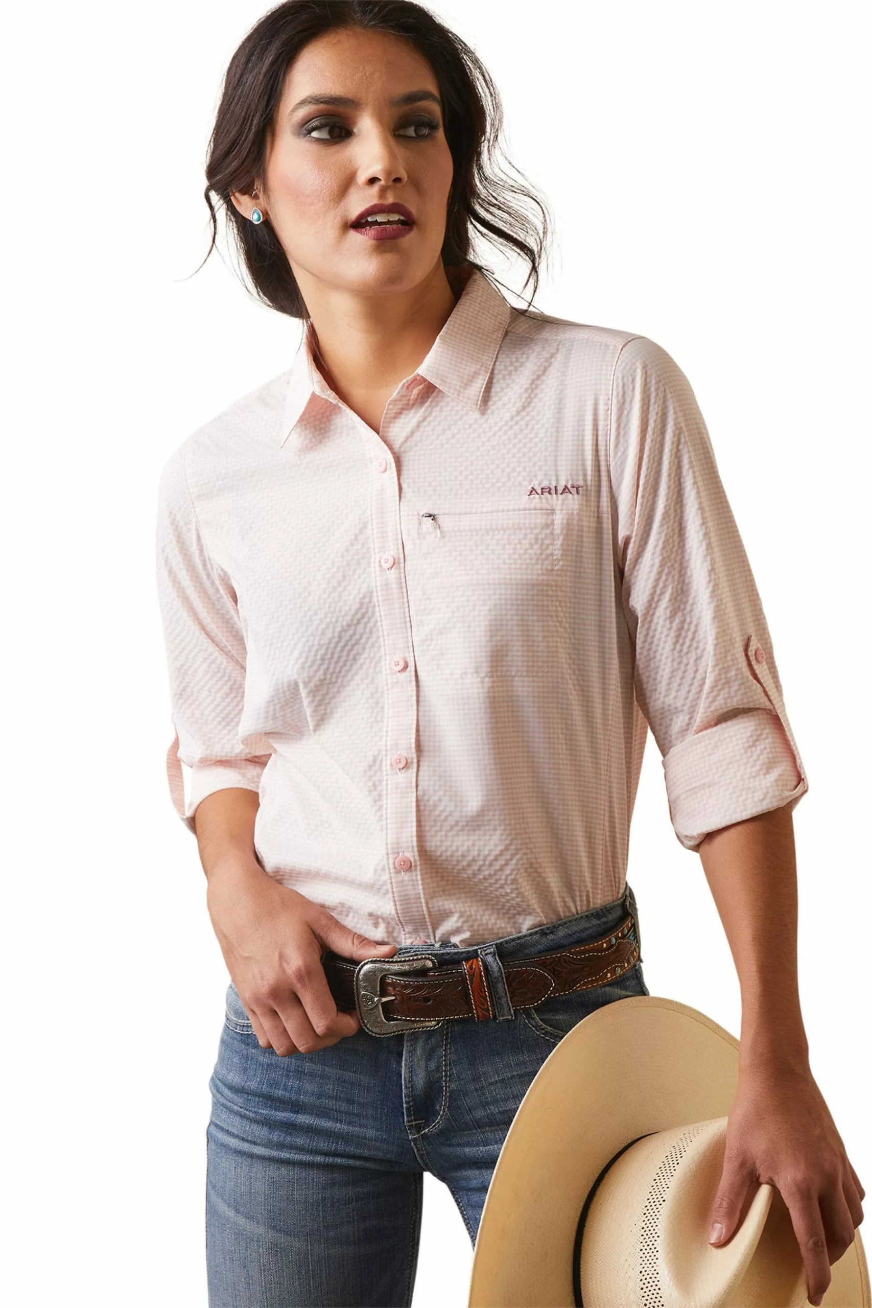 Ariat Venttek Stretch-Hemd, Pink 1 Ariat Venttek Stretch-Hemd, Pink