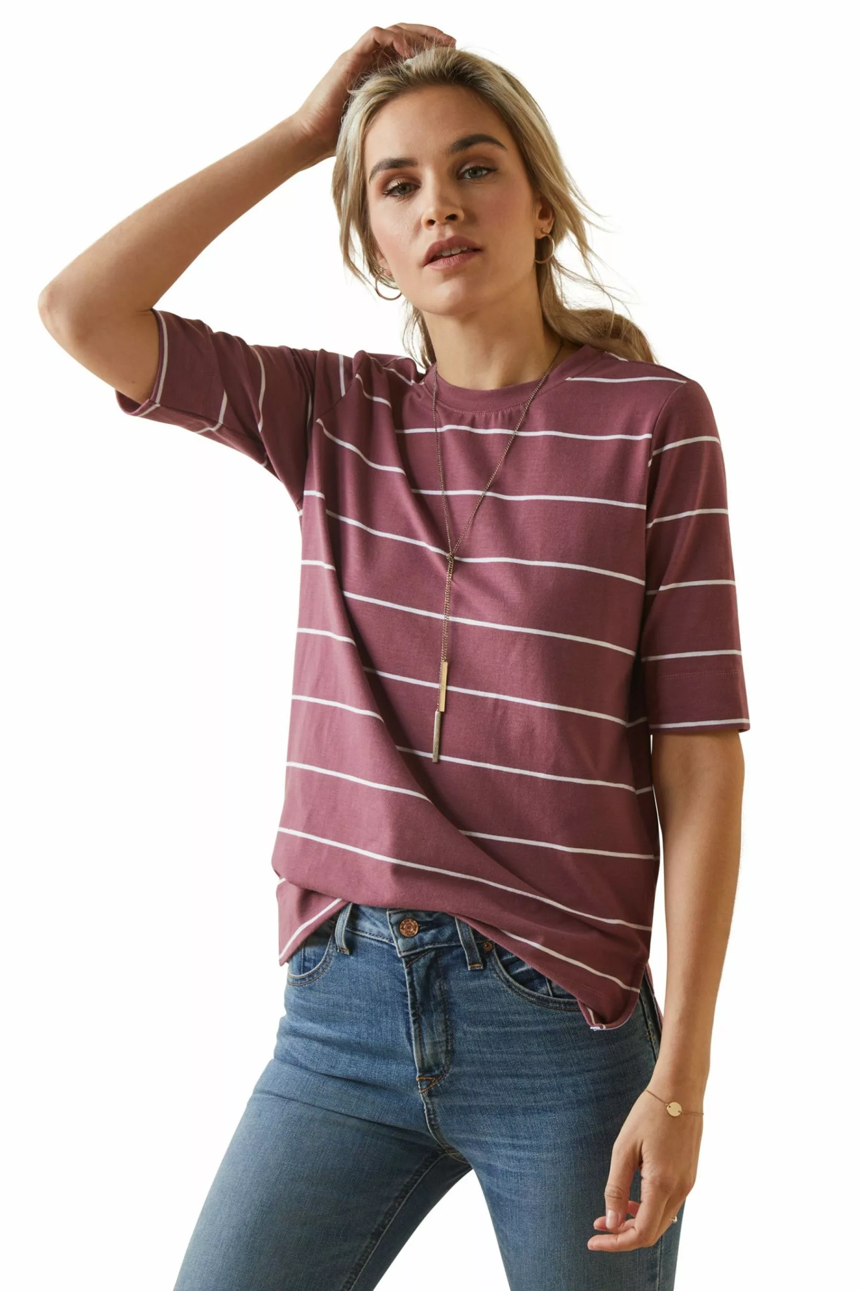 Ariat Windsor T-Shirt, Pink 1 Ariat Windsor T-Shirt, Pink