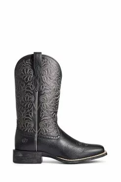 Ariat Round Up Remuda Cowboystiefel, Schwarz