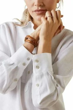 Ariat Cazadero Bluse, Weiß 6 Ariat Cazadero Bluse, Weiß -Ariat Popular Store 796540s3