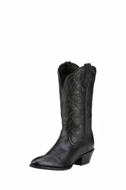 Ariat Popular Store 31 Ariat Heritage R Toe Westernstiefel, Schwarz