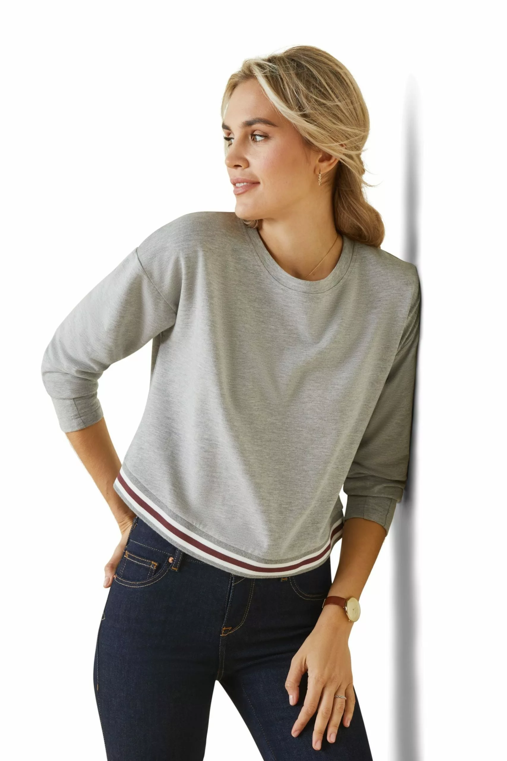 Ariat Pacifica Sweatshirt, Grau 1 Ariat Pacifica Sweatshirt, Grau
