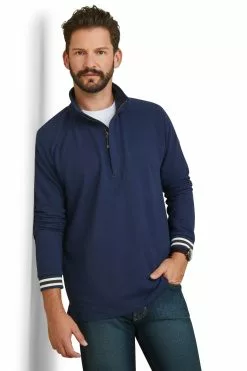 Ariat Portola Sweatshirt Mit 1/2-Reißverschluss, Blau