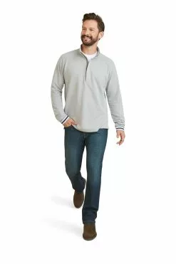 Ariat Portola Sweatshirt Mit 1/2-Reißverschluss, Grau -Ariat Popular Store D61212s3