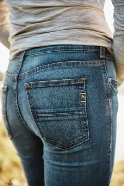 Ariat R.E.A.L Straight Icon Jeans, Blau -Ariat Popular Store T84314s3