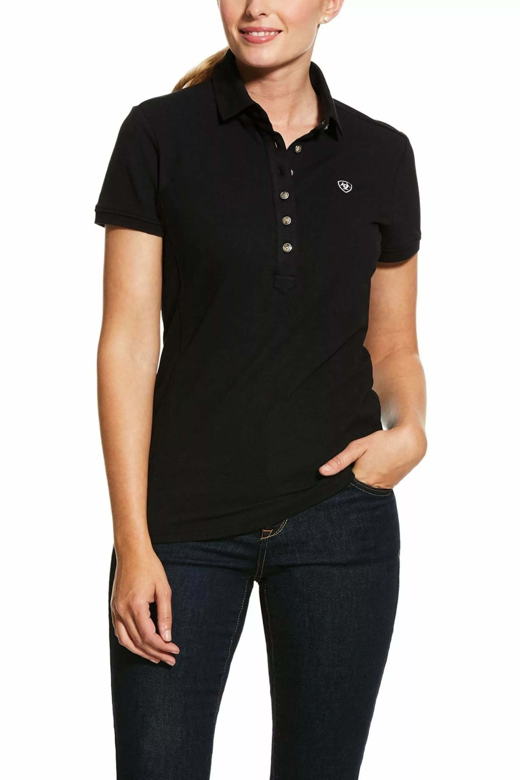 Ariat Prix 2.0 Polo-Shirt, Schwarz 1 Ariat Prix 2.0 Polo-Shirt, Schwarz