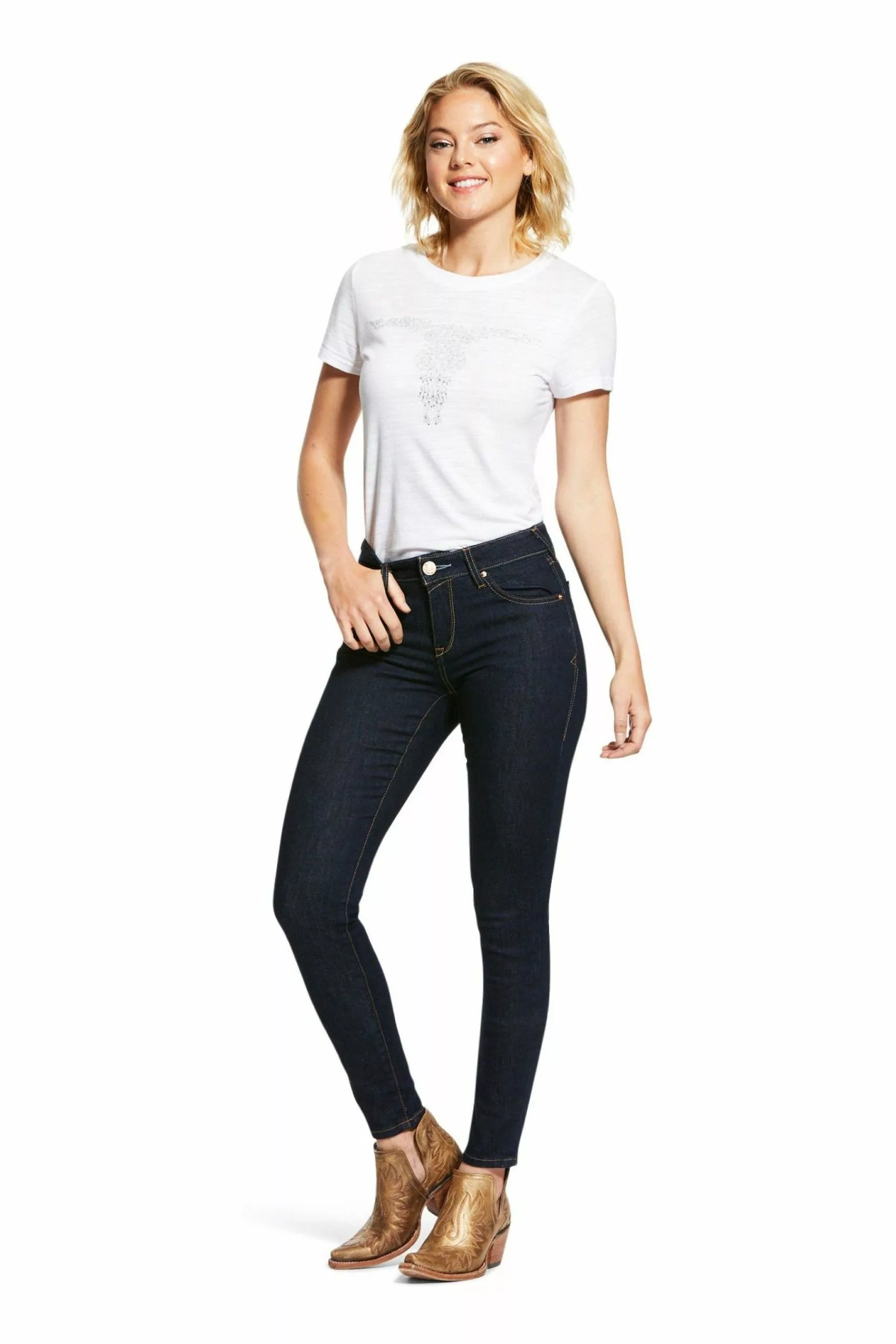 Ariat Sidewinder Perfect Rise Jeans Mit Ultra Stretch, Blau 3 Ariat Sidewinder Perfect Rise Jeans Mit Ultra Stretch, Blau – Bild 3