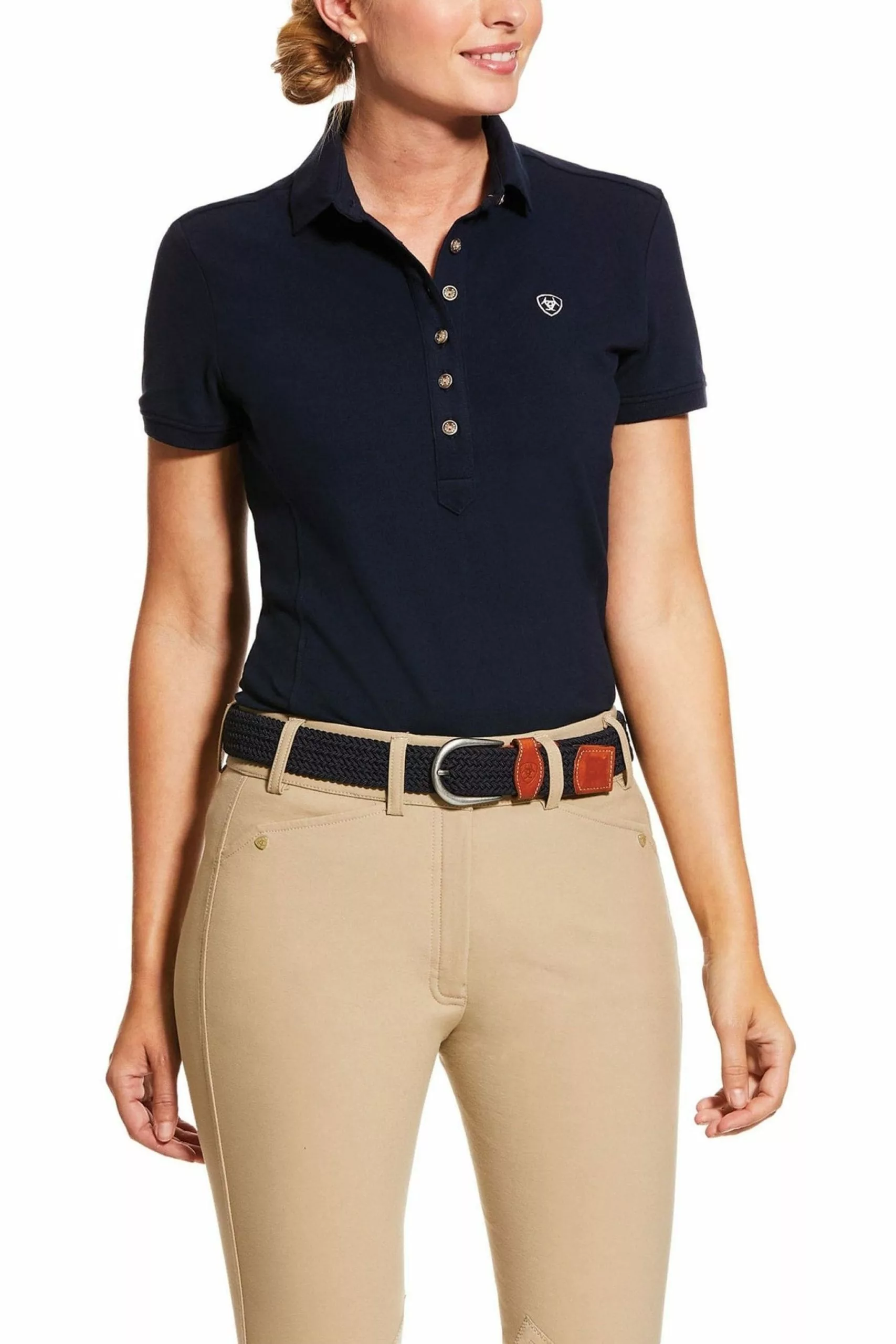 Ariat Prix 2.0 Polo-Shirt Zum Unterziehen, Blau 1 Ariat Prix 2.0 Polo-Shirt Zum Unterziehen, Blau
