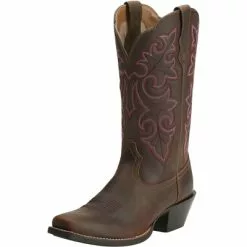 Ariat Westernstiefel Round Up Square Toe Damen Powder Brown 38,5